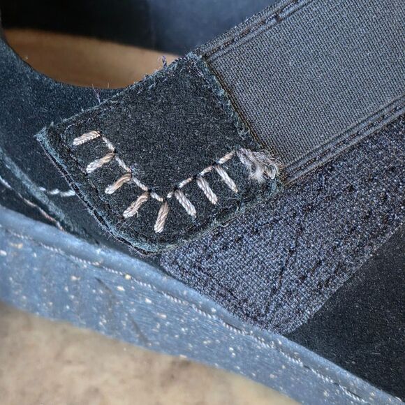 Clarks Caroline Holly Black Suede Slip-On Comfort Loafer Flats Size 9 - Picture 10 of 16